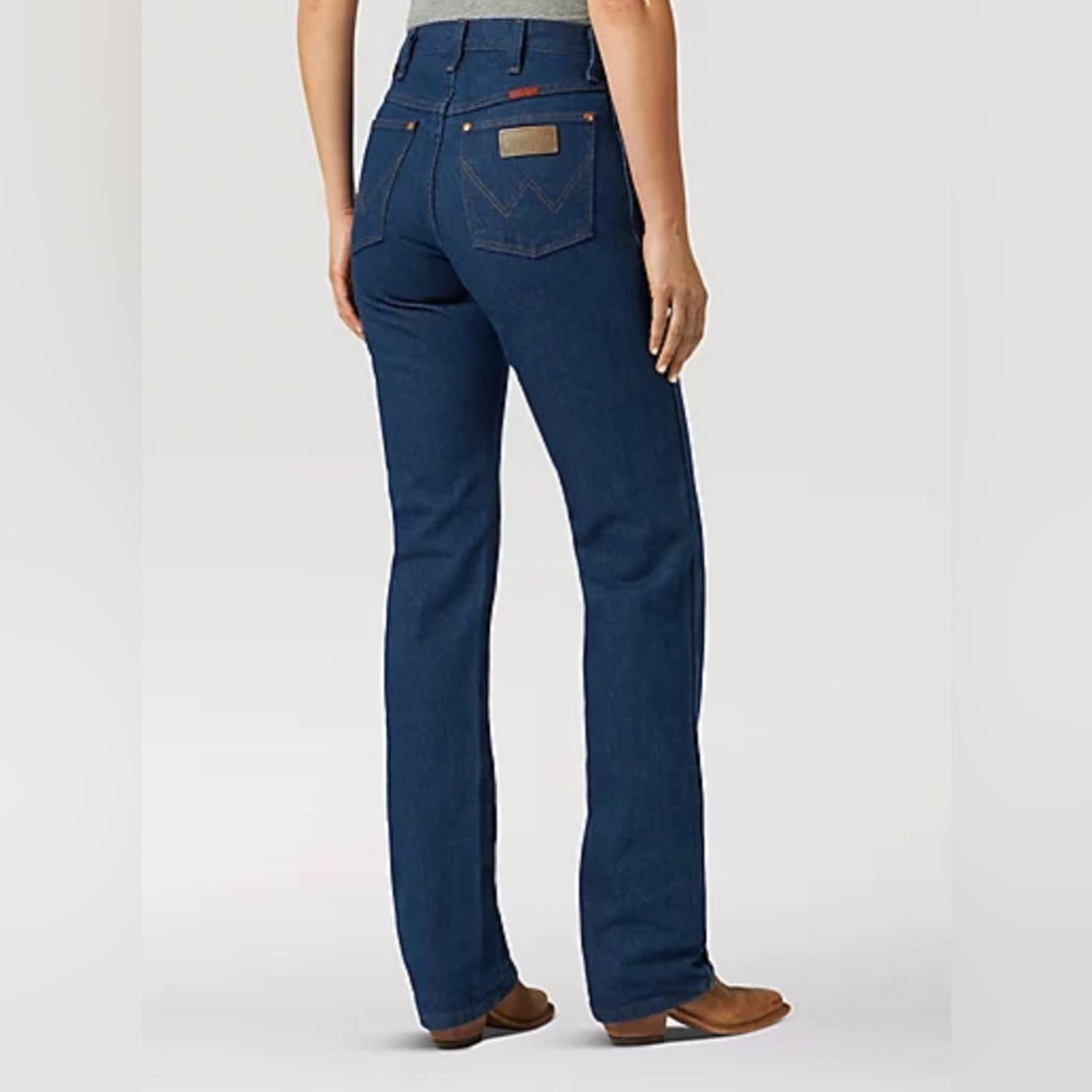 Wrangler Cowboy Cut Slim Cropped Jeans, Dark Wash